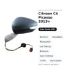 Außenspiegel Links Citroën C4 Picasso 2013+ – Elektrisch, Beheizt, Klappbar, mit Blinkleuchte, Memory-Funktion