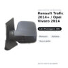 Specchietto Retrovisore Destro Renault Trafic 2014+ / Opel Vivaro 2014 – Manuale, Asferico, Verniciabile – foto 2
