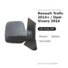 Specchietto Retrovisore Sinistro Renault Trafic 2014+ / Opel Vivaro 2014 – Manuale, Asferico, Verniciabile – foto 2