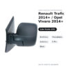 Außenspiegel Links Renault Trafic 2014+ / Opel Vivaro 2014+ – Elektrisch, Beheizt, Asphärisch, 5 Pin, Schwarz – Bild 2