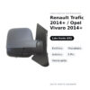 Specchietto Retrovisore Sinistro Renault Trafic 2014+ / Opel Vivaro 2014+ – Elettrico, Riscaldato, Asferico, 5 Pin