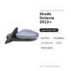 Außenspiegel Links Skoda Octavia 2013+ – Elektrisch, Beheizt, mit Blinker, 6-polig, Lackierbar – Bild 2