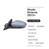 Specchietto Retrovisore Sinistro Skoda Octavia 2013+ – Elettrico, Riscaldato, Ripiegabile, con Freccia, Memoria, Luce