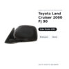 Specchietto Retrovisore Sinistro Toyota Land Cruiser 2000 Fj 90 – Manuale, Nero – foto 2