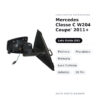 Specchietto Retrovisore Sinistro Mercedes Classe C W204 Coupe’ 2011+ – Elettrico, Riscaldato, Memoria, Luce Cortesia