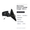 Specchietto Retrovisore Sinistro Mercedes Classe C W204 Coupe’ 2011+ – Elettrico, Riscaldato, Ripiegabile, Memoria, Luce