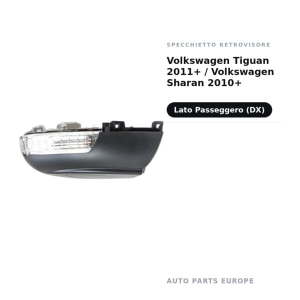 Außenspiegel Rechts Volkswagen Tiguan 2011+ / Volkswagen Sharan 2010+ – Bild 2