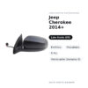 Außenspiegel Links Jeep Cherokee 2014+ – Elektrisch, Beheizt, 5-polig, Lackierbar (Variante A) – Bild 2