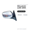 Außenspiegel Links Mitsubishi L200 2005 – Manuell, Verchromt – Bild 2