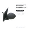 Außenspiegel Links Citroen C1 / Citroen P.107 – Manuell, Schwarz – Bild 2