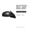 Specchietto Retrovisore Destro Renault Twingo 2014+ / Smart Forfour 2014+ – Manuale, Nero – foto 2