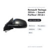 Außenspiegel Links Renault Twingo 2014+ / Smart Forfour 2014+ – Elektrisch, Beheizt, Asphärisch, 7-polig, Schwarz – Bild 2