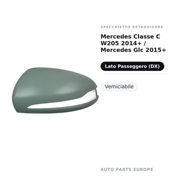 Außenspiegel Rechts Mercedes C-Klasse W205 2014+ / Mercedes GLC 2015+ – Lackierbar – Bild 2