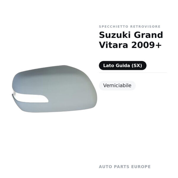 Außenspiegel Links Suzuki Grand Vitara 2009+ – Lackierbar – Bild 2