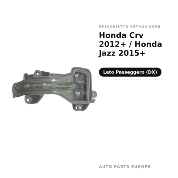 Specchietto Retrovisore Destro Honda Crv 2012+ / Honda Jazz 2015+ – foto 2