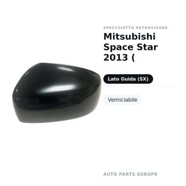 Außenspiegel Links Mitsubishi Space Star 2013 ( – Lackierbar – Bild 2