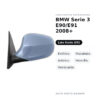 Specchietto Retrovisore Sinistro BMW Serie 3 E90/E91 2008+ – Elettrico, Riscaldato, Asferico, Vetro Blu, Verniciabile – foto