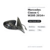 Außenspiegel Links Mercedes Klasse C W205 2014+ – Elektrisch, Beheizt, Asphärisch, 7-polig – Bild 2