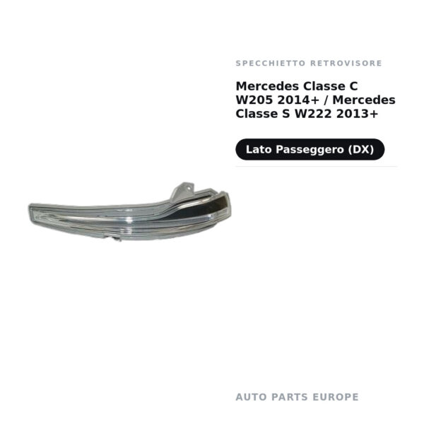 Außenspiegel Rechts Mercedes Klasse C W205 2014+ / Mercedes Klasse S W222 2013+ – Bild 2