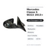 Specchietto Retrovisore Destro Mercedes Classe S W222 2013+ – Elettrico, Riscaldato, Ripiegabile, Memoria, Luce Cortesia