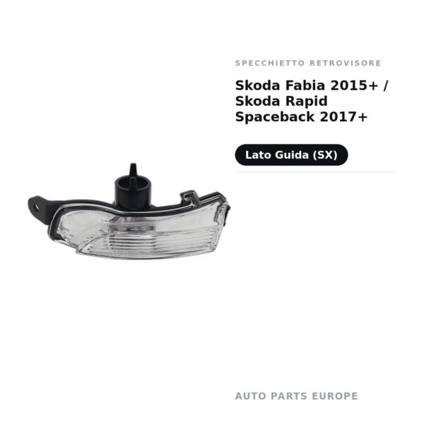 Außenspiegel Links Skoda Fabia 2015+ / Skoda Rapid Spaceback 2017+ – Bild 2