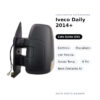 Specchietto Retrovisore Sinistro Iveco Daily 2014+ – Elettrico, Riscaldato, con Freccia, Sonda Temp., 9 Pin, Nero (Variante