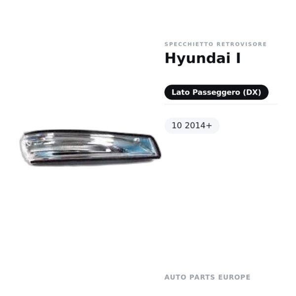 Specchietto Retrovisore Destro Hyundai I-10 2014+ – foto 2