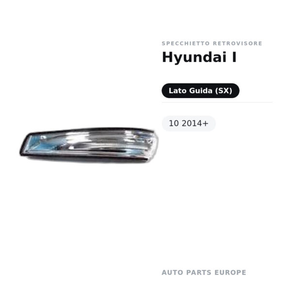 Specchietto Retrovisore Sinistro Hyundai I-10 2014+ – foto 2
