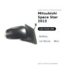 Außenspiegel Links Mitsubishi Space Star 2013 – Elektrisch, mit Blinker, Schwarz – Bild 2