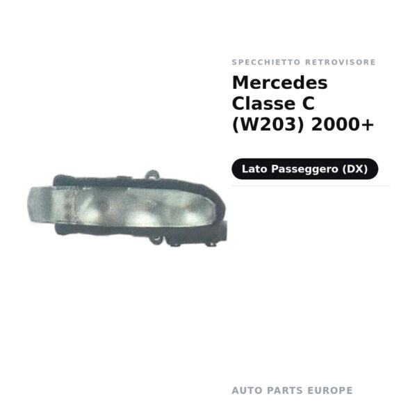 Specchietto Retrovisore Destro Mercedes Classe C (W203) 2000+ – foto 2