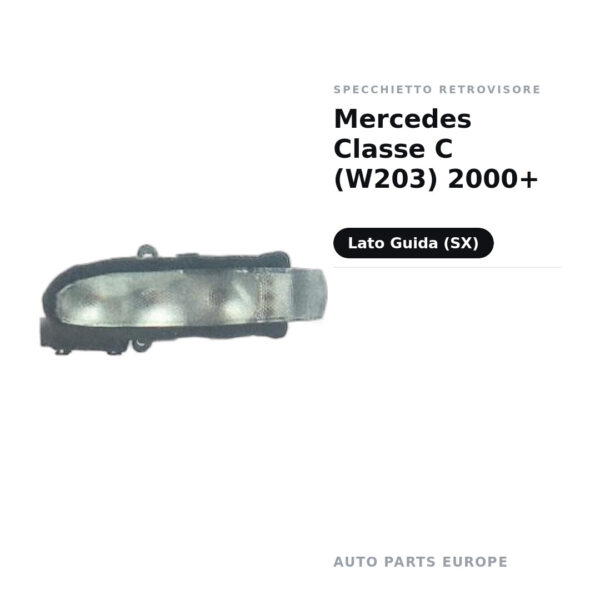 Specchietto Retrovisore Sinistro Mercedes Classe C (W203) 2000+ – foto 2