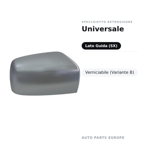 Außenspiegel Links Universal – Lackierbar (Variante B) – Bild 2