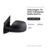 Specchietto Retrovisore Sinistro Volkswagen T6 2015 C/Antenna Radio Am/Fm – Manuale, Asferico, Nero – foto 2