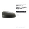 Calotta Specchietto Retrovisore Destro Citroen C1 2014+ / Toyota Aygo 2014 – Nera – foto 2