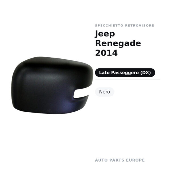 Außenspiegel Rechts Jeep Renegade 2014 – Schwarz – Bild 2
