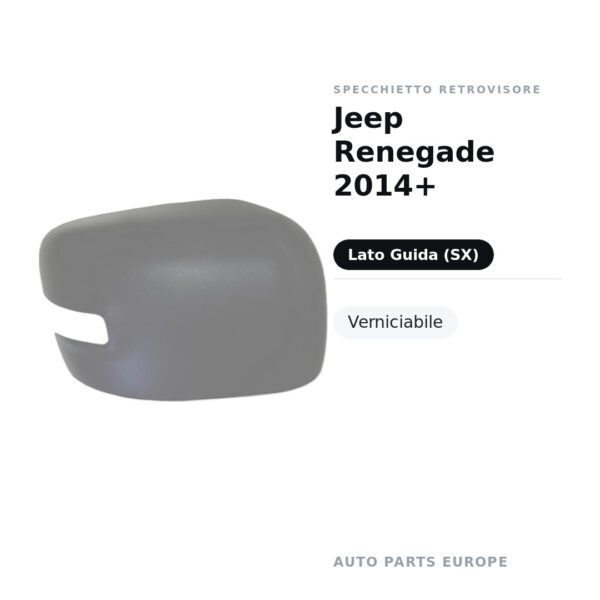 Außenspiegel Links Jeep Renegade 2014+ – Lackierbar – Bild 3