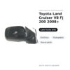 Außenspiegel Links Toyota Land Cruiser V8 Fj 200 2008+ – Elektrisch, Klappbar, Lackierbar – Bild 2