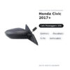 Außenspiegel Rechts Honda Civic 2017+ – Elektrisch, Beheizt, 5-polig, Lackierbar – Bild 2