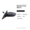 Specchietto Retrovisore Sinistro Honda Civic 2017+ – Elettrico, Riscaldato, Asferico, 5 Pin, Verniciabile – foto 2