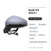 Specchietto Retrovisore Sinistro Audi A4 2015+ – Elettrico, Riscaldato, Ripiegabile, con Freccia, Memoria, Asferico, 15 Pin