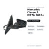 Specchietto Retrovisore Sinistro Mercedes Classe A W176 2012+ – Elettrico, Riscaldato, Memoria, Asferico, 21 Pin – foto 2