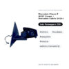 Specchietto Retrovisore Destro Mercedes Classe E W207 Coupe’ / Mercedes Cabrio 2010+ – Elettrico, Riscaldato, Ripiegabile