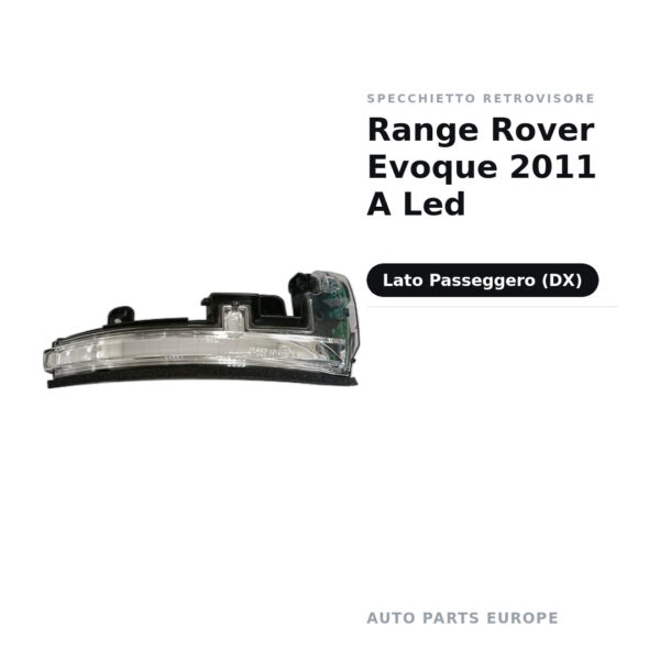 Specchietto Retrovisore Destro Range Rover Evoque 2011 A Led – foto 2