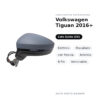 Außenspiegel Links Volkswagen Tiguan 2016+ – Elektrisch, Beheizt, mit Blinker, Asphärisch, 6-polig, Lackierbar – Bild 2