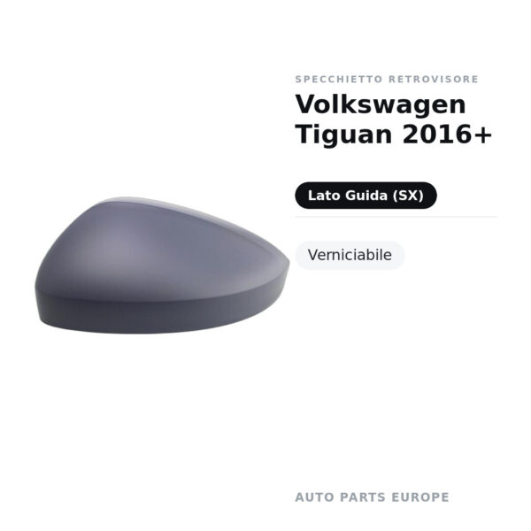 Außenspiegel Links Volkswagen Tiguan 2016+ – Lackierbar – Bild 2