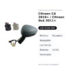 Außenspiegel Links Citroen C4 2010+ / Citroen Ds4 2011+ – Elektrisch, Beheizt, Klappbar, mit Blinker, Memory, 12-polig