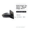 Specchietto Retrovisore Destro Volkswagen Up 2016+ / Skoda Citigo 2017+ – Manuale, con Freccia, Nero – foto 2