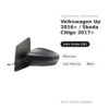 Außenspiegel Links Volkswagen Up 2016+ / Skoda Citigo 2017+ – Manuell, mit Blinker, Schwarz – Bild 2