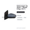 Specchietto Retrovisore Sinistro Volkswagen Up 2016+ / Skoda Citigo 2017+ – Manuale, con Freccia, 4 Pin, Verniciabile – foto
