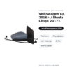 Außenspiegel Rechts Volkswagen Up 2016+ / Skoda Citigo 2017+ – Elektrisch, Beheizt, mit Blinker, 6 Pin, Lackierbar – Bild 2